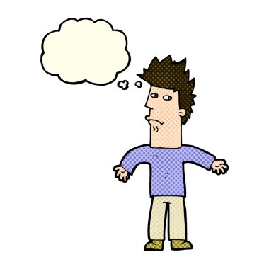 çizgi film dostum düşünce balonu ile karışık