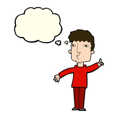 çizgi film adamı düşünce baloncuğuyla yükselme noktası
