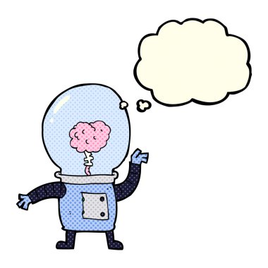 Düşünce baloncuklu robot robot robot robot.