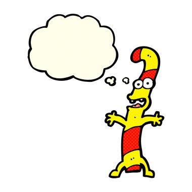 Düşünce baloncuklu şeker kamışı