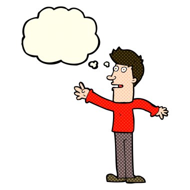 çizgi film adam düşünce balonu ile ulaşan