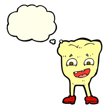 kabarcık karikatür sarı diş ile sanıyordum