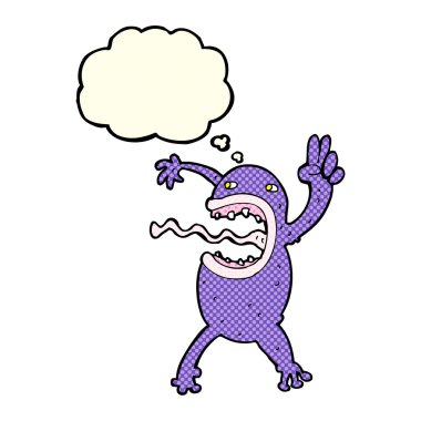 çizgi film çılgın kurbağa ile düşünce balonu