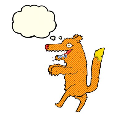 çizgi film aç fox ile düşünce balonu