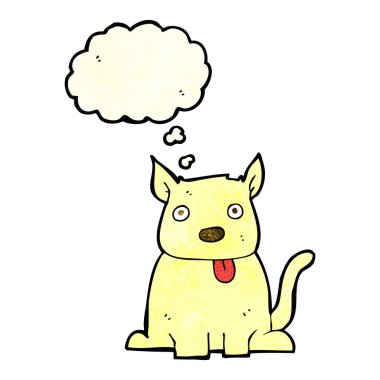 çizgi film eski fışkırmak şişe düşünce balonu ile