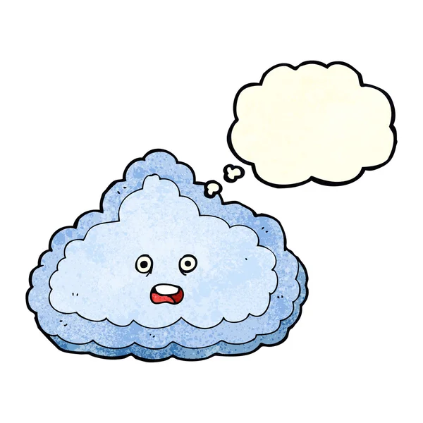 Мультфильм облако с мыслепузырем — стоковый вектор