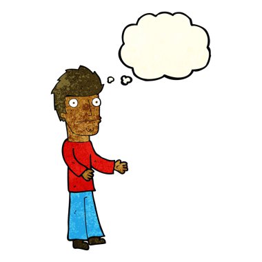 çizgi film dostum düşünce balonu ile karışık