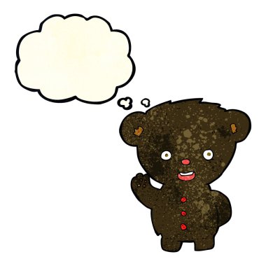 kabarcık karikatür sallanan siyah ayı yavrusu ile sanıyordum