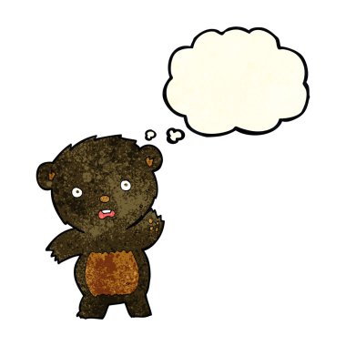 kabarcık karikatür sallanan siyah ayı yavrusu ile sanıyordum