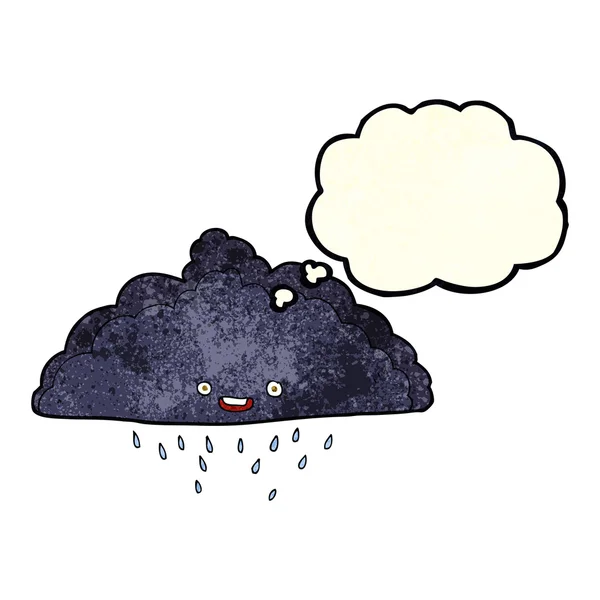 Karikatur Regenwolke mit Gedankenblase — Stockvektor