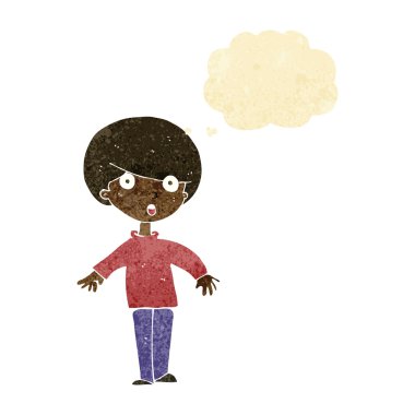 Çizgi film adamı düşünce balonuyla şaşırttı.