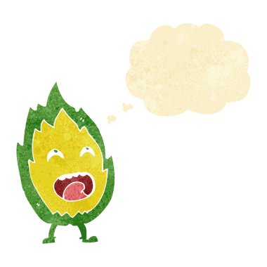 Düşünce baloncuklu çizgi film karakteri