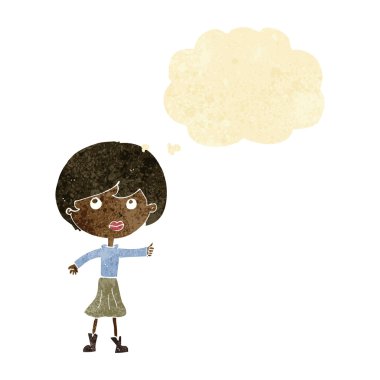 kabarcık karikatür kadın soran soru ile sanıyordum