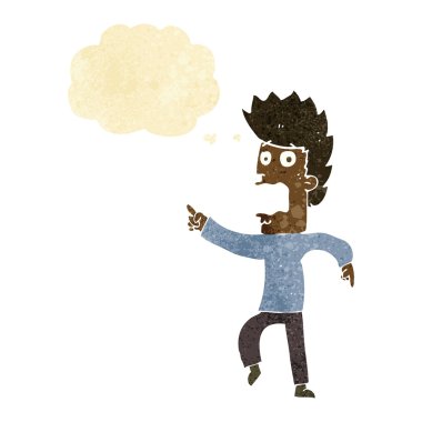 Çizgi film, düşünce balonlu adamı dehşete düşürdü.