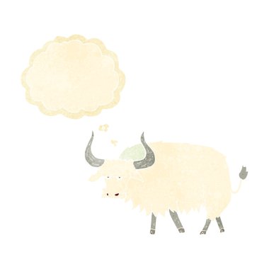 çizgi film kıllı öküz düşünce balonu ile rahatsız