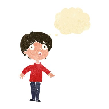 Çizgi film adamı düşünce balonuyla şaşırttı.