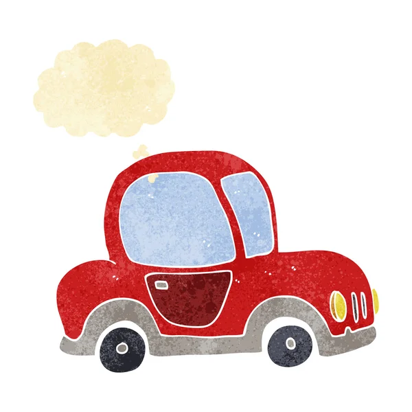 Cartoon car with thought bubble — Stock Vector