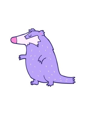 Bir porsuğun parlak ışık efekti