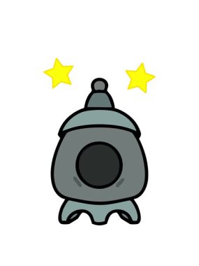 dönen yıldızlar geleneksel Japon ishidoro taş tapınağının animasyonu