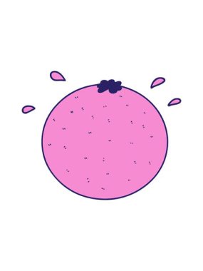 Portakal çizgi filminin hareketli animasyonu