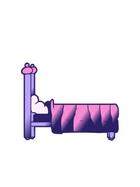 Çizgi film yataklarının yanıp sönen radyal çizgileri