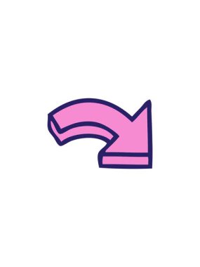 İşaretli okun sevimli karikatürünün satış animasyonu