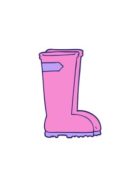 Çizmeli Wellington çizmelerinin dikkat çekici animasyonu