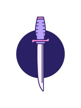 Hançerin ikonik dövme şeklindeki görüntüsünün sallanması.