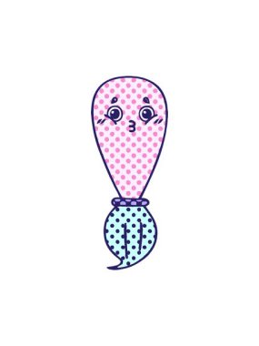 Boya fırçasının çizgi roman stili animasyonunu bob ve duraklat