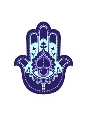 Bir hamza 'nın karikatür ikonik dövme görüntüsünün hareketli animasyonu