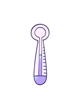 Karikatür karikatür karalama medikal termometrenin hareketli animasyonu