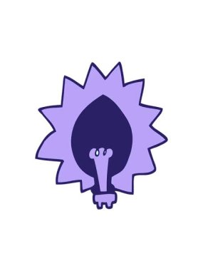 Çizgi film ampulünün pixelize etkisi canlandırması