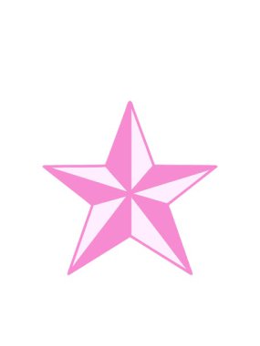 Bir yıldız tasarımının neon ikonik dövme görüntüsünün yanıp sönen radyal çizgileri