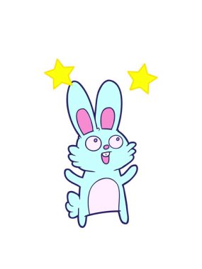 dönen yıldızlar mutlu tavşan çizgi filmlerinin animasyonları