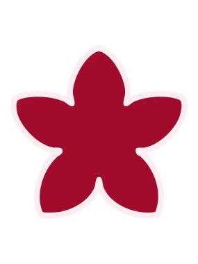 Geleneksel Japon çiçek dizaynının tek bir kültür animasyonunun pixelize etkisi