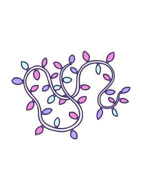 Elle çizilmiş renkli ışıkların çizgi filmlerinin animasyonunu aç.