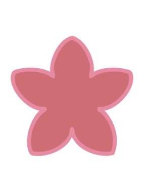 Japonya tarzı tek bir çiçek tasarımının hareketli animasyonu