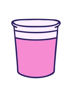 Titrek hareketli el animasyonu çizilmiş tuhaf çizgi film saksısı