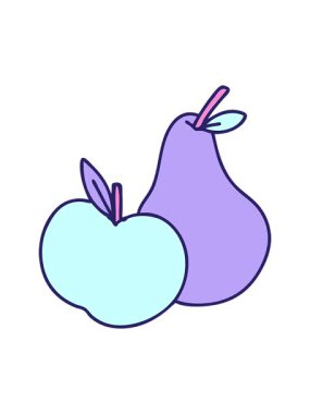 Elma ve armut çizgi filminin animasyonunu salla ve durdur