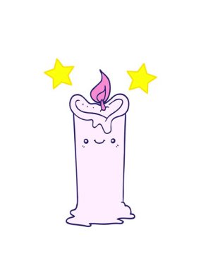 dönen yıldızlar çizgi film mumu animasyonu