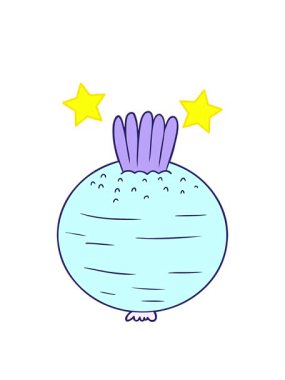 dönen yıldızların çizgi film animasyonu şalgam.