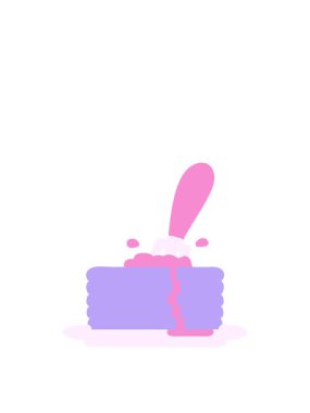 Çizgi filmlerdeki tereyağlı krep yığınının hareketli animasyonu