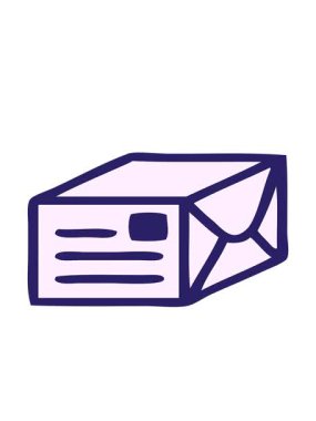 sevimli kağıt paketinin hareketli animasyonu