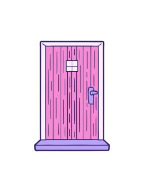 Basit kapı aralığının dönen hareketli animasyonu