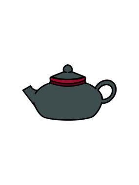 Japon çaydanlığının radyoaktif parlayan animasyonu