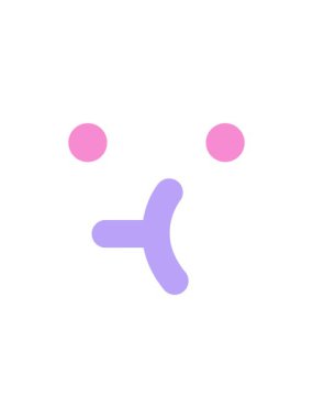 Basit yüz simgesinin dikkat çekici canlandırması