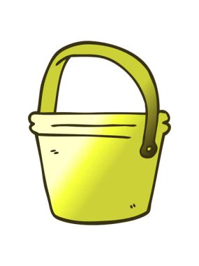 Çizgi film karalama kovasının renk animasyonu değişiyor