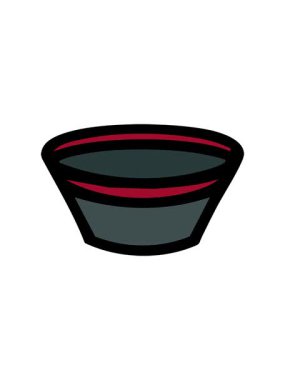 Basit bir Japon sake bardağının dönen hareketli animasyonu