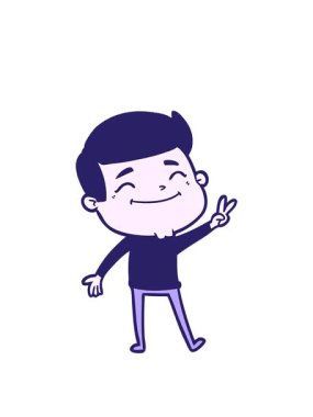 Mutlu çizgi film adamının animasyonunu uzatıyorum.