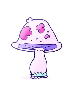 Serbest çizim mantarının titreşimli hareket animasyonu